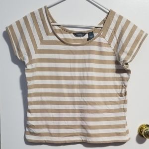 HILLARD & HANSON striped short sleeve shirt